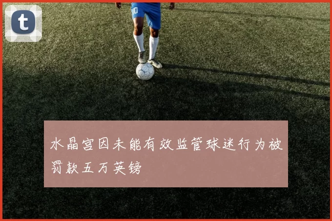 水晶宫因未能有效监管球迷行为被罚款五万英镑